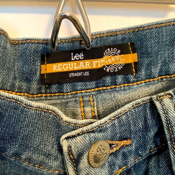 Men’s Lee Regular Fit Straight Leg Jeans - Picture 3 of 4